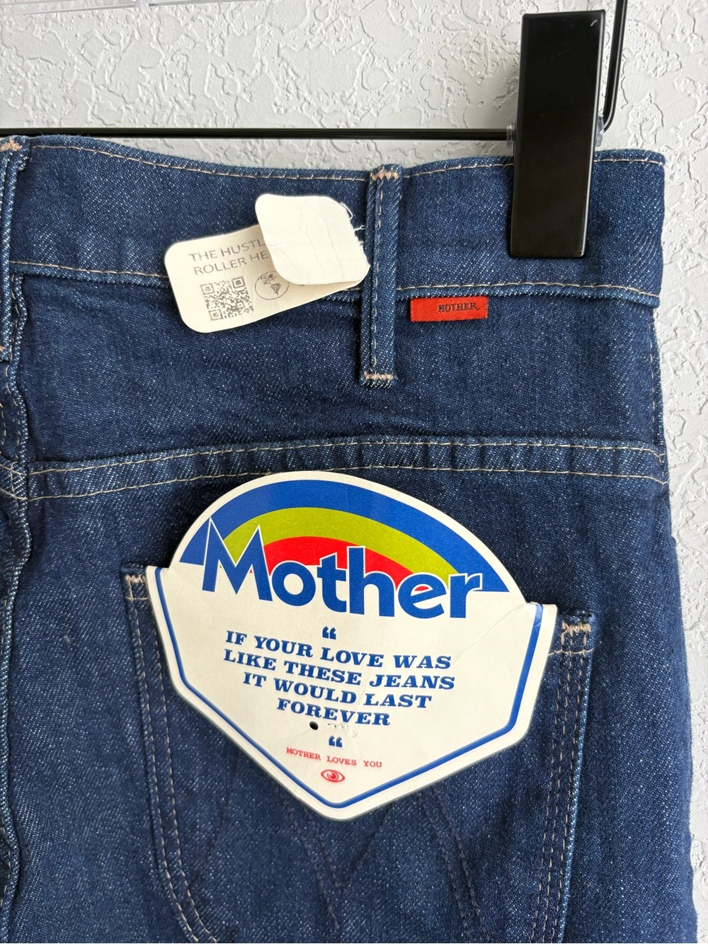 THE HUSTLER ROLLER BONAFIDE HEEL WIDE LEG JEANS IN DUDE, WHERE ARE MY JEANS NWT - Picture 6 of 10